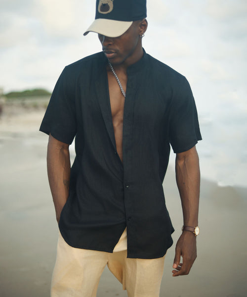 Linen Shirt with Short