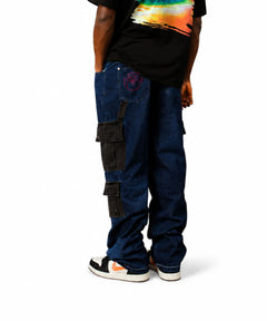 Cannan Retro Cargo Pant | Black