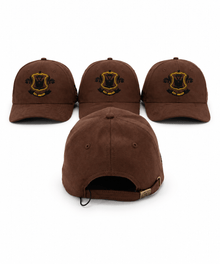 Brown Est. MMXXII baseball caps with crests