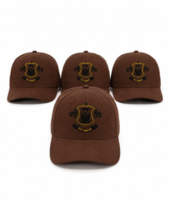Brown Est. MMXXII baseball caps with crests
