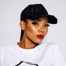 Sanwolu Hat | Black Crested "Lagos"