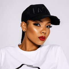 Sanwolu Hat | Black Crested "Lagos"