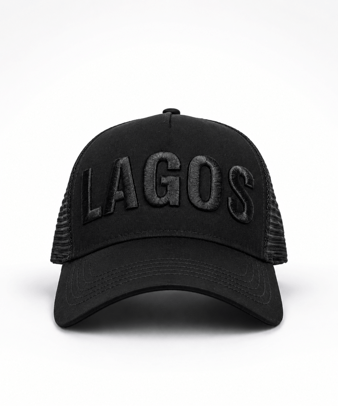 Sanwolu Hat | Black Crested "Lagos"