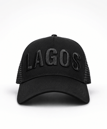 Sanwolu Hat | Black Crested "Lagos"