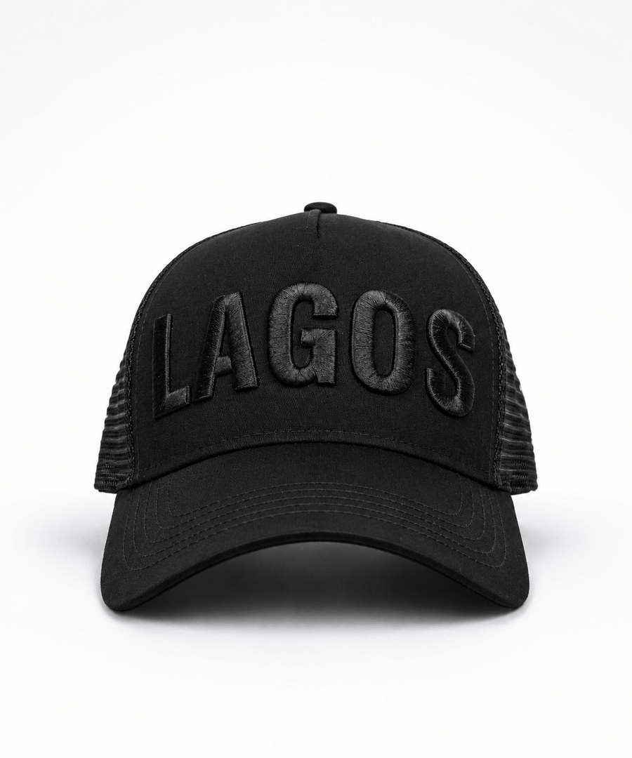 Sanwolu Hat | Black Crested "Lagos"